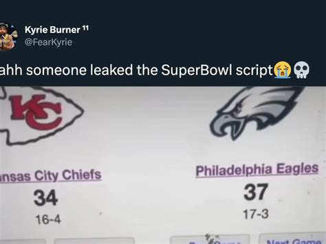 nfl super bowl script leaked|Super Bowl script, explained: Why Eagles vs. Chiefs。